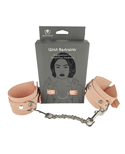 Spartacus Organsilicone PU Wrist Restraints | Pleasura