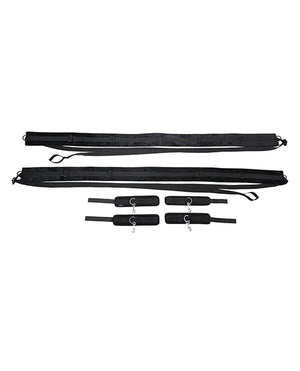 Sportsheets No Matter Where Adjustable Bondage Restraint System - Black | Pleasura