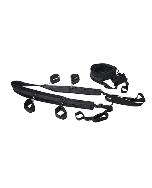 Sportsheets No Matter Where Adjustable Bondage Restraint System - Black | Pleasura