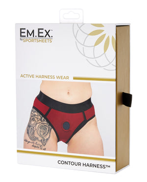 Sportsheets Em.Ex. Contour Harness XX-Large - Red | Pleasura