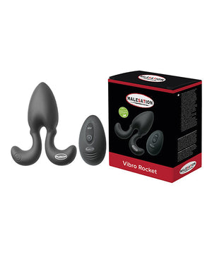 Malesation Vibro Rocket Anal Plug - Black | Pleasura