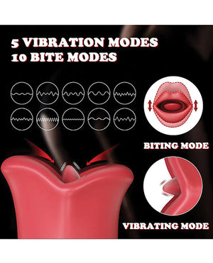 Big Bite Mouth Vibration &amp; Biting - Red | Pleasura