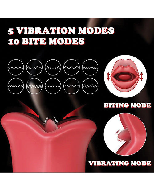 Big Bite Mouth Vibration &amp; Biting - Red | Pleasura