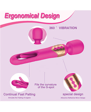 Ellie Flicking Wand - Hot Pink | Pleasura