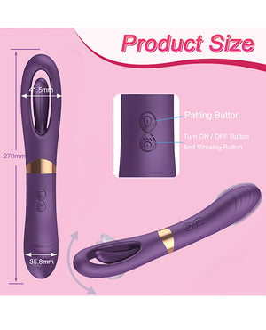 Lisa Flicking G-Spot Vibrator - Purple | Pleasura