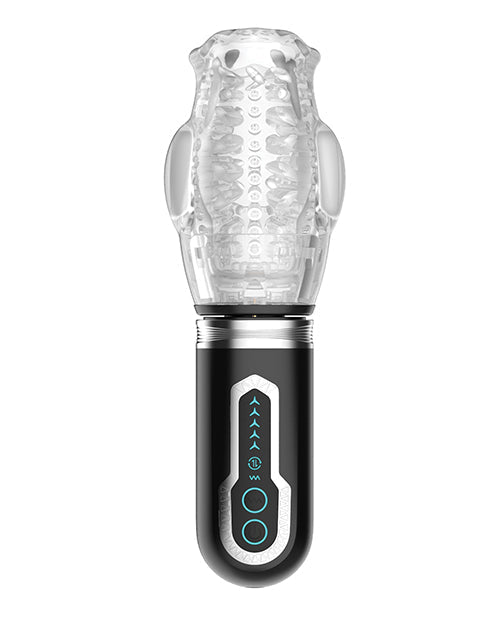 Thrusting, Rotating &amp; Vibrating Oral Sex Masturbator - Black | Pleasura
