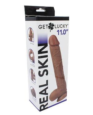 Get Lucky 11" Real Skin Series - Light Brown | Pleasura