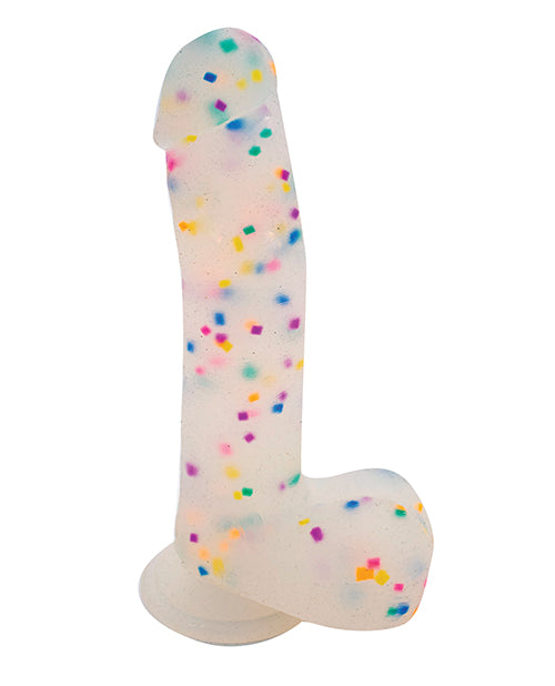 Get Lucky 8.5" Real Skin Confetti Cock - Multi Color | Pleasura