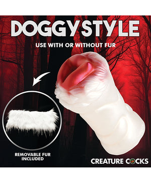 Creature Cocks Snow She-Wolf Silicone Stroker | Pleasura