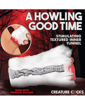 Creature Cocks Snow She-Wolf Silicone Stroker | Pleasura