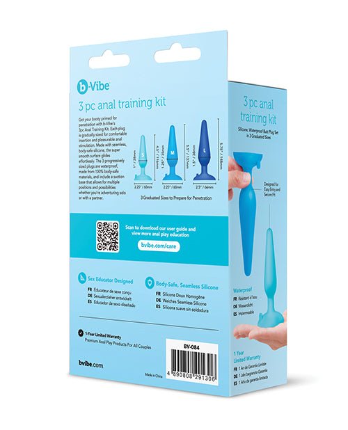 b - Vibe Anal Training Kit - 3 pc Set - Pleasura