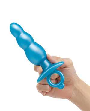 b - Vibe Butties Bounce Beaded Tapered Plug - Blue - Pleasura
