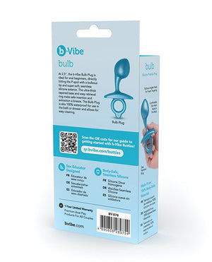 b - Vibe Butties Bulb Tapered Prostate Plug - Blue - Pleasura