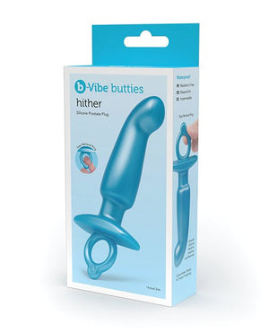 b - Vibe Butties Hither Tapered Prostate Plug - Blue - Pleasura