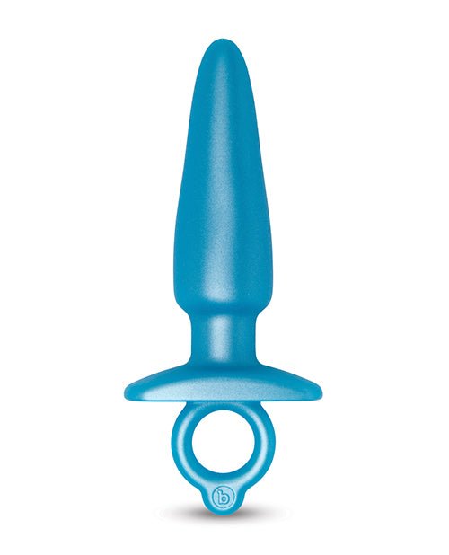 b - Vibe Butties Sleek Tapered Plug - Blue - Pleasura