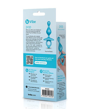 b - Vibe Pop Silicone Anal Beads - Pleasura