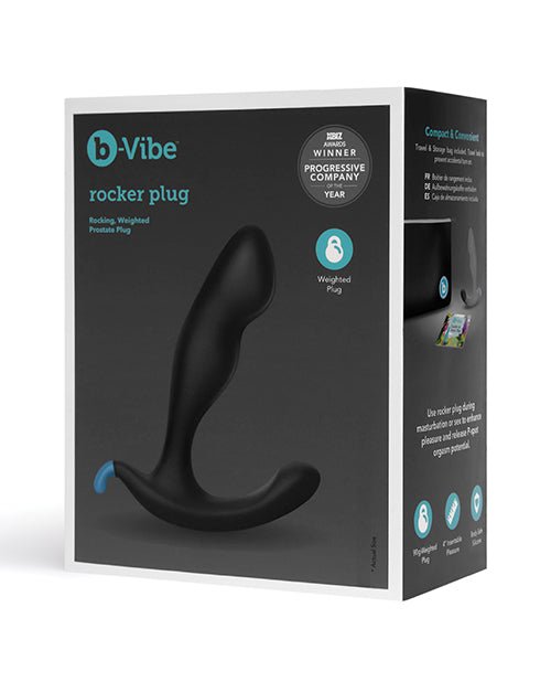 b - Vibe Rocker Plug - Black - Pleasura