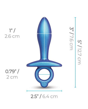 b - Vibe Slide Silicone Butt Plug - Pleasura