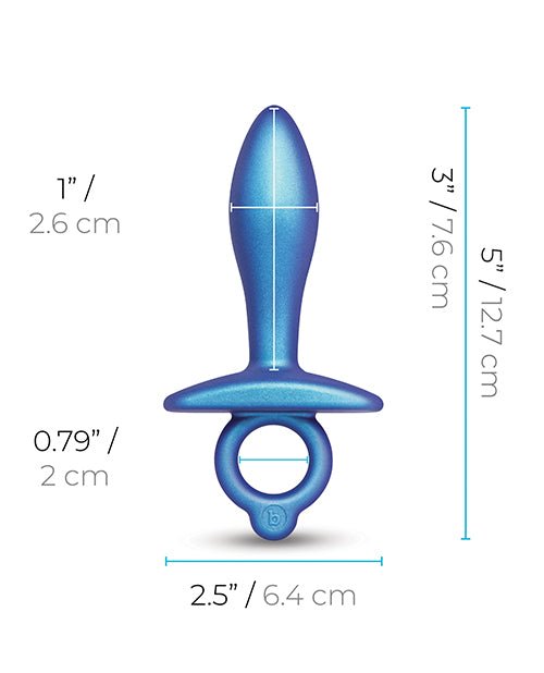 b - Vibe Slide Silicone Butt Plug - Pleasura