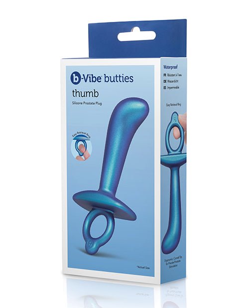 b - Vibe Thumb Silicone Prostate Plug - Pleasura