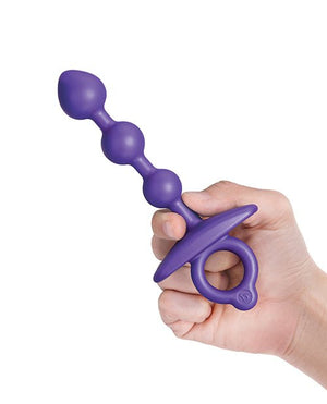b - Vibe Zip Silicone Anal Beads - Pleasura