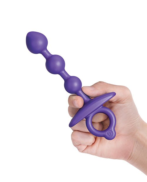 b - Vibe Zip Silicone Anal Beads - Pleasura