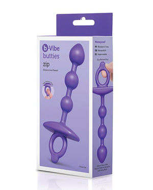 b - Vibe Zip Silicone Anal Beads - Pleasura