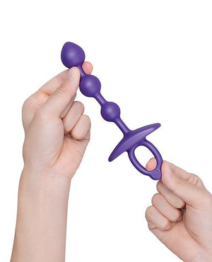 b - Vibe Zip Silicone Anal Beads - Pleasura