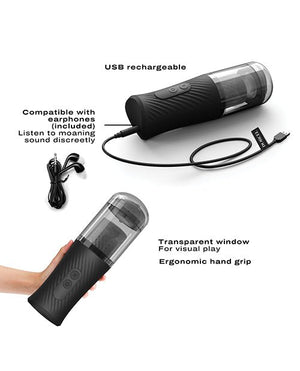 Dorcel Thrust Blow Automatic Masturbator - Black - Pleasura
