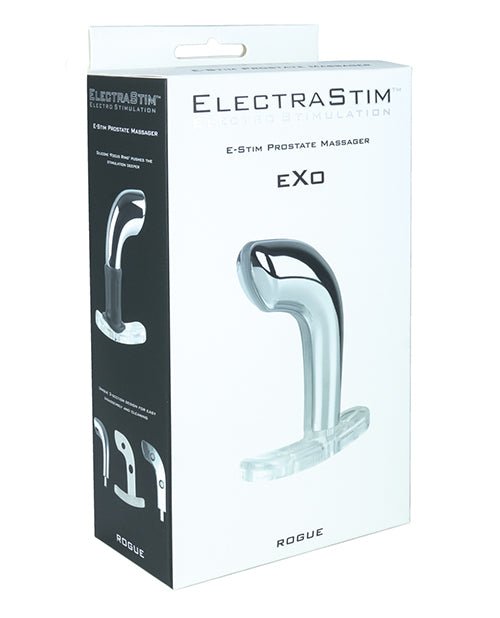 ElectraStim Exo Rogue Prostate Massager - Silver - Pleasura