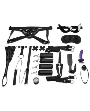 Everything You Need Bondage In a Box 12 pc Bedspreader Set - Pleasura