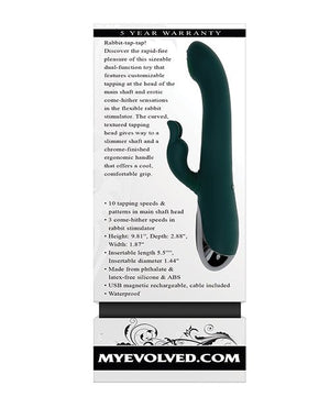 Evolved Rabbit Tap Tap Tapping Rabbit Vibe - Green - Pleasura