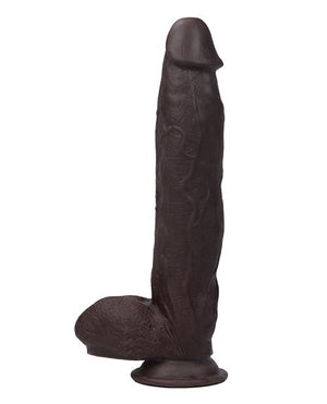 Get Lucky 12" Real Skin Series - Dark Brown - Pleasura
