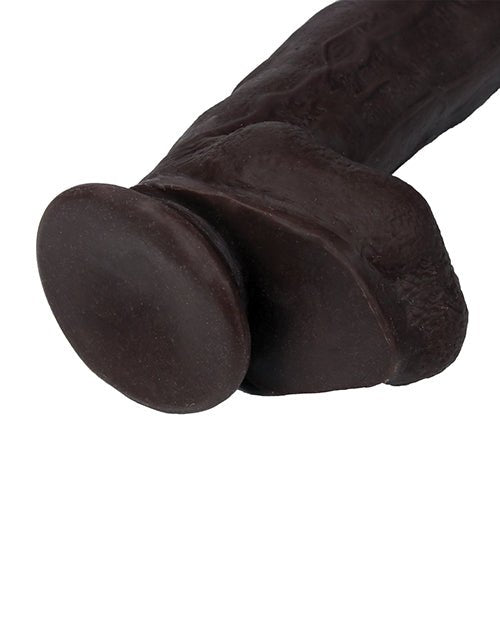 Get Lucky 12" Real Skin Series - Dark Brown - Pleasura
