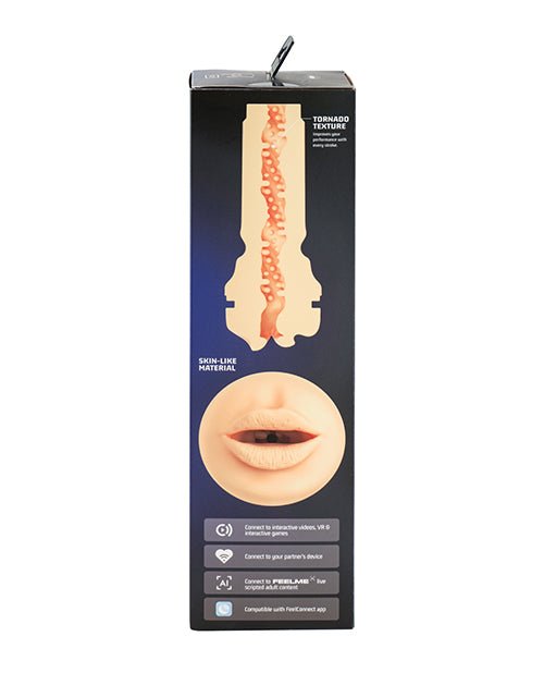 Kiiroo Feel Mouth & Powerblow Stroker Combo Set - Pale - Pleasura