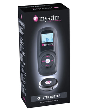 Mystim Cluster Buster Wireless eStim Starter Kit - Black - Pleasura