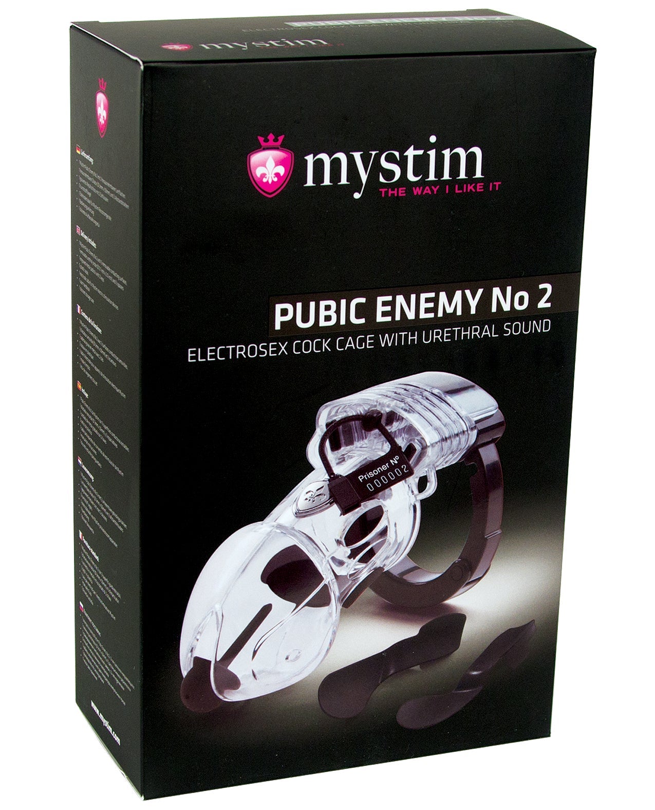 Mystim Pubic Enemy 2 Cock Cage - Clear - Pleasura