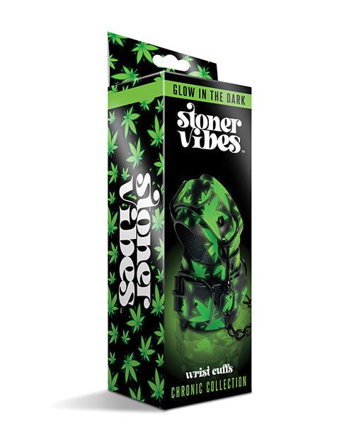 Stoner Vibes Glow in the Dark Wrist Cuffs - Pleasura