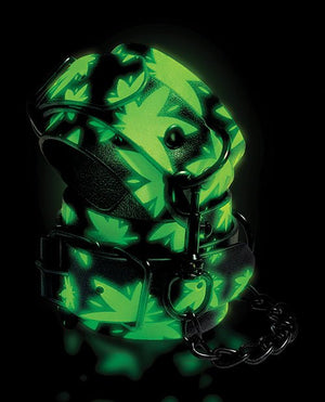 Stoner Vibes Glow in the Dark Wrist Cuffs - Pleasura